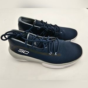 Under Armour SC 3Zero III Basketball Shoes 3022048-401 Navy Grey Men’s Size 7.5